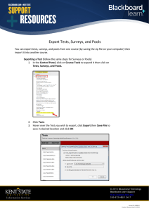Export Tests, Surveys, and Pools