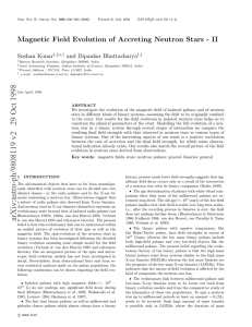 Magnetic Field Evolution of Accreting Neutron Stars - II Sushan Konar 1