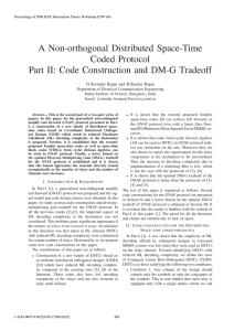 A Non-orthogonal Distributed Space-Time Coded Protocol G.Susinder Rajan and B.Sundar Rajan