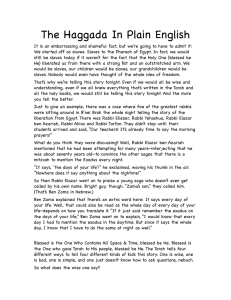 The Haggada In Plain English