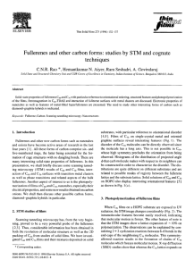 Fullerenes  and  other  carbon  forms: ... techniques C.N.R.  Rao  *,  Hemantkumar  N. ... Thin Solid Films 273 (1996)  132-137