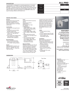 DESCRIPTION The EI2072RAT is designed for remodel applications in insulated