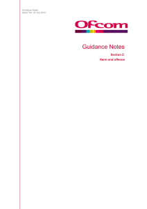Guidance Notes Section 2: Harm and offence