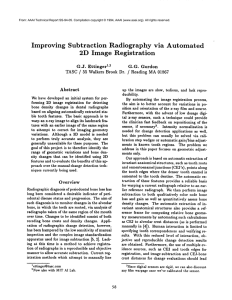Improving Subtraction Radiography via  Automated