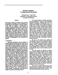 Situated  Cognition in  Diagrammatic Reasoning