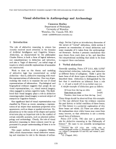 Visual  abduction  in  Anthropology and  Archaeology