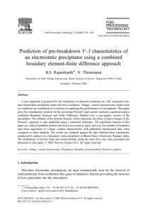 Prediction of pre-breakdown V–I characteristics of boundary element-finite difference approach