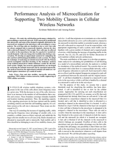 Performance Analysis of Microcellization for Supporting Two Mobility Classes in Cellular