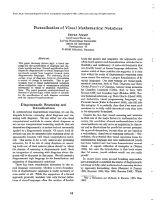 Formalization of  Visual  Mathematical  Notations