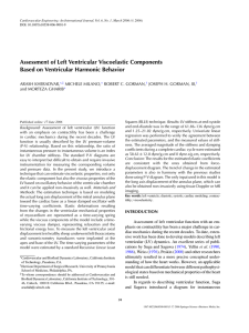 Assessment of Left Ventricular Viscoelastic Components Based on Ventricular Harmonic Behavior AR, MILANO,
