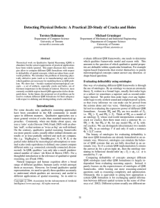 Detecting Physical Defects: A Practical 2D-Study of Cracks and Holes