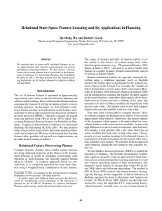 Relational State-Space Feature Learning and Its Applications in Planning