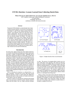 ETCHA Sketches: Lessons Learned from Collecting Sketch Data M O and C