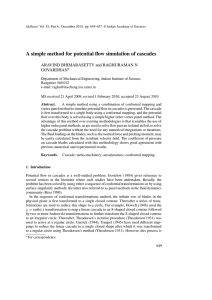 A simple method for potential flow simulation of cascades GOVARDHAN