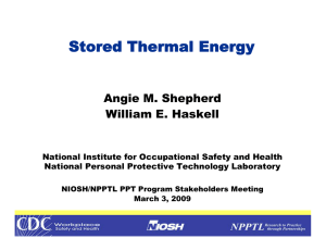 Stored Thermal Energy Angie M. Shepherd William E. Haskell
