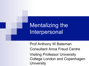 Mentalizing the Interpersonal