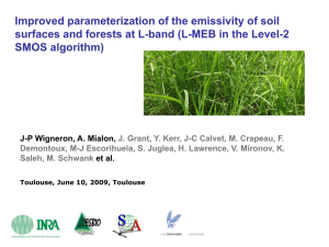 Improved parameterization of the emissivity of soil