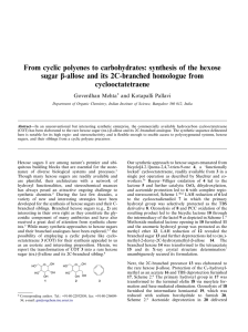 From cyclic polyenes to carbohydrates: synthesis of the hexose
