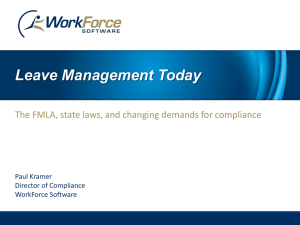 Leave Management Today Paul Kramer Director of Compliance