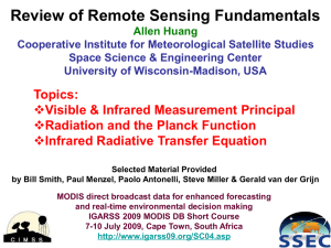 Review of Remote Sensing Fundamentals