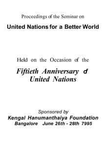 Anniversary Fiftieth United  Nations -