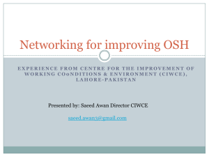 Networking for improving OSH
