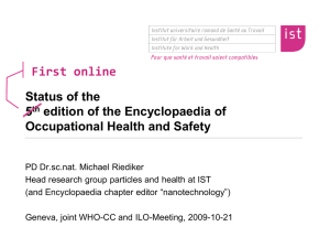 First online Status of the 5 edition of the Encyclopaedia of