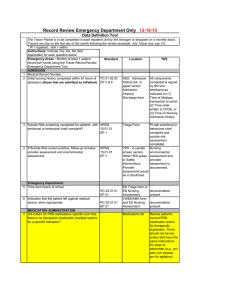 Record Review Emergency Department Only 12-18-15 Data Definition Tool