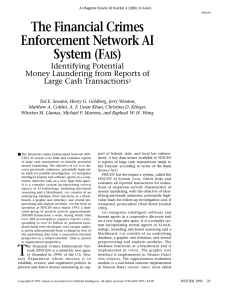 The Financial Crimes Enforcement Network AI System (F )