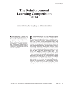 R The Reinforcement Learning Competition 2014