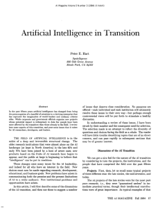 Artificial  Intelligence  in  Transition
