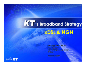 xDSL &amp; NGN ‘ s Broadband Strategy