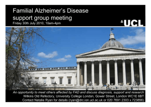 Familial Alzheimer’s Disease support group meeting