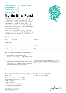 Myrtle Ellis Fund Donation Form