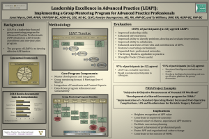 “Leadership Excellence in Advanced Practice(LEAP!)  Impact of a Group Mentoring Program for Advanced Practice Professionals”