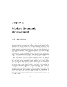 Modern Economic Development Chapter 10 10.1