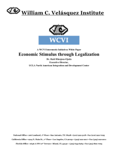 William C. Velásquez Institute Economic Stimulus through Legalization