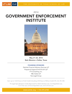 goveRnMent enfoRCeMent institute 2014 May 21–22, 2014