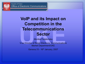 VoIP and its Impact on Competition in the Telecommunications Sector