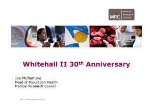 Whitehall II 30 Anniversary th Joe McNamara