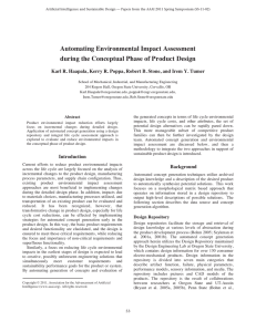 Automating Environmental Impact Assessment during the Conceptual Phase of Product Design