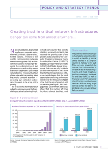 N Creating trust in critical network infrastructures POLICY AND STRATEGY TRENDS