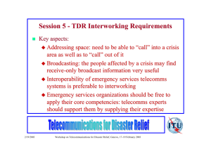 Session 5 - TDR Interworking Requirements