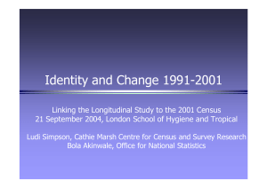 Identity and Change 1991-2001