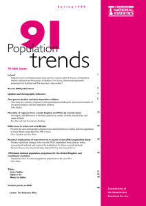 91 trends Population In this issue