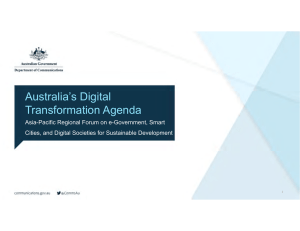 Australia’s Digital Transformation Agenda