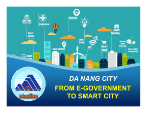 DA NANG CITY FROM E-GOVERNMENT TO SMART CITY
