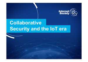 Collaborative Security and the IoT era
