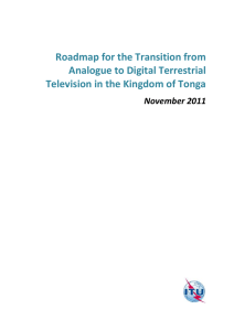 Roadmap for the Transition from Analogue to Digital Terrestrial November 2011