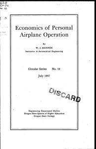 Economics of Personal Airplane Operation O3c RO